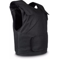 Steekwerend vest zwart verstelbaar met klittenbandsluiting