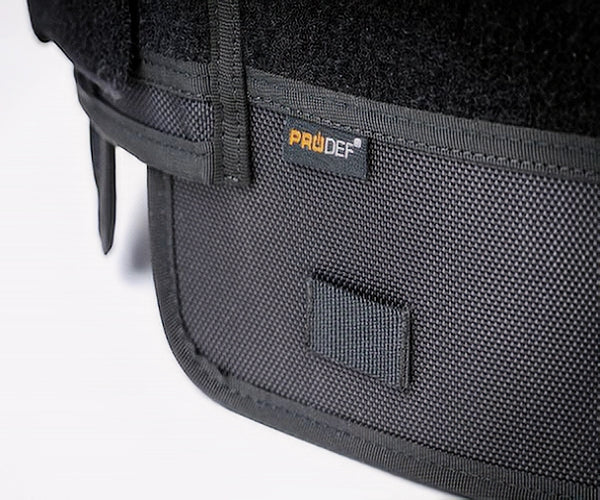 Inzoomend op label van het merk pro-def