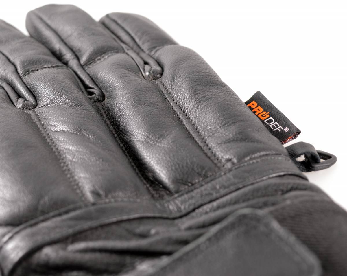 PRODEF kwartszand handschoenen – HPPE snijbescherming & impactdemping – leer