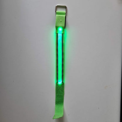 Reflecterende LED armband met drie lichtstanden