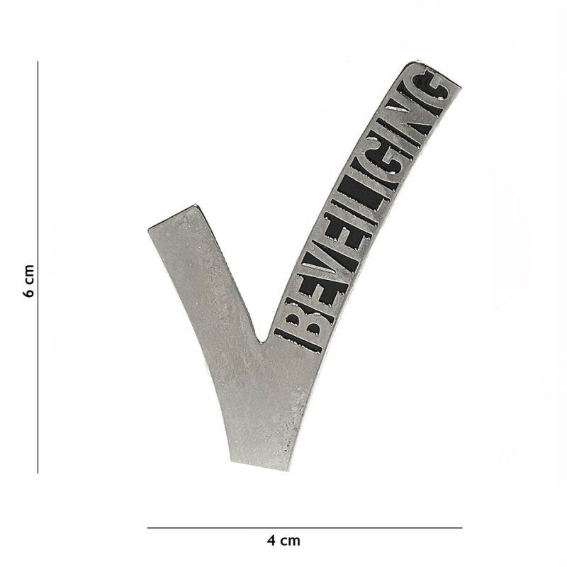 Metalen beveiligingsembleem met schroefdraad bevestiging